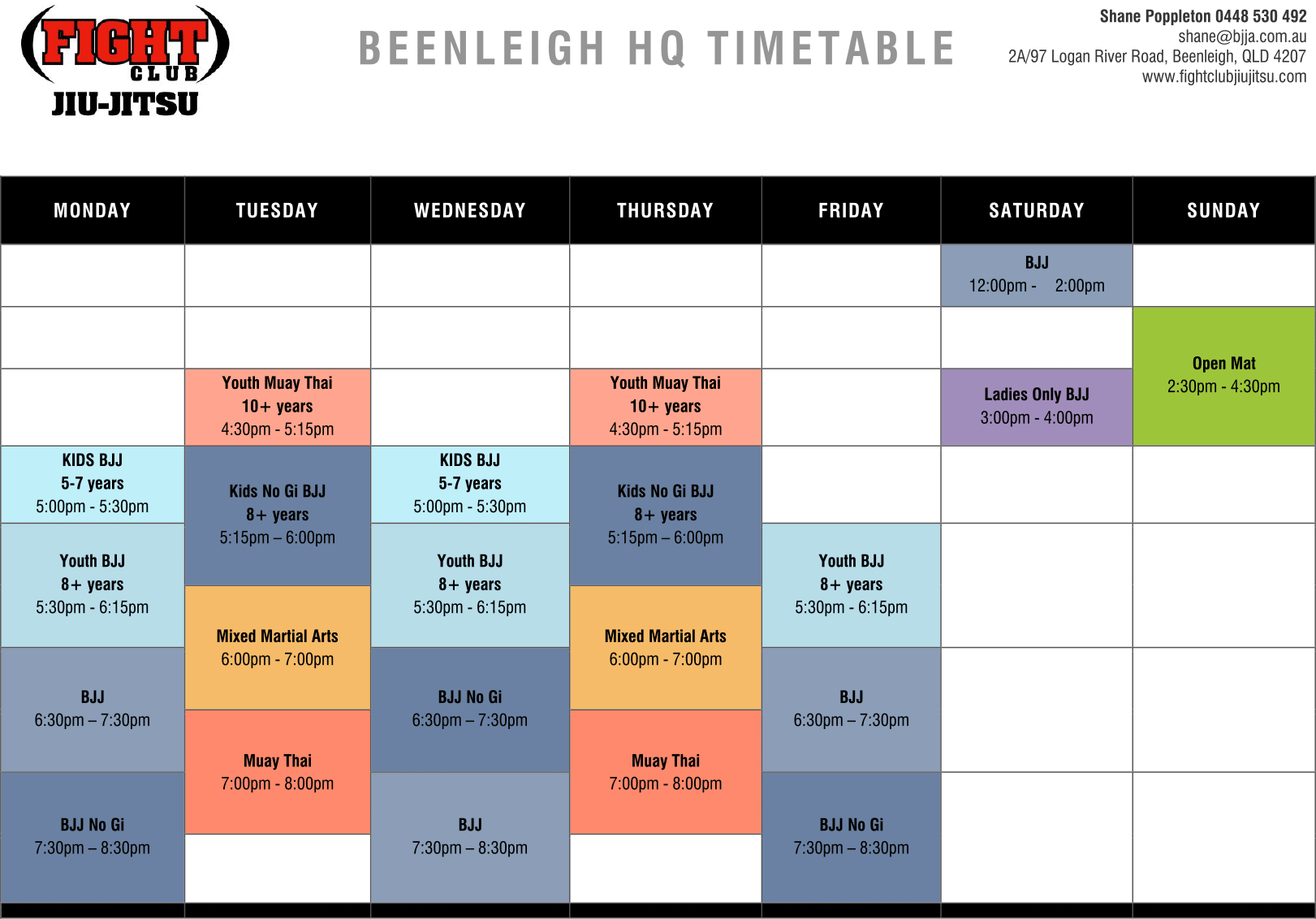 Beenleigh Timetable 